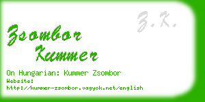 zsombor kummer business card